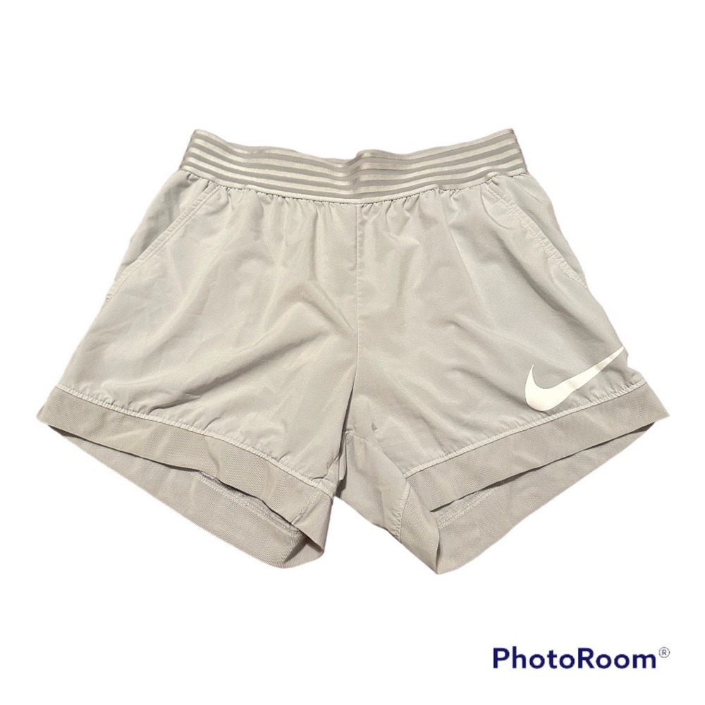 Nike faded white dri fit shorts size small